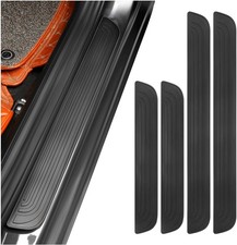 4x For Honda Accessories Rubber Car Door Scuffs Sill Cover Step Protector Black picture