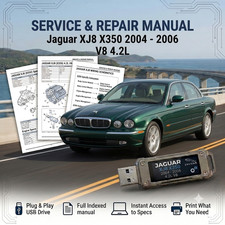 JAGUAR XJ8 X350 V8 4.2L 2004 2005 2006 SERVICE REPAIR WORKSHOP MANUAL USB picture