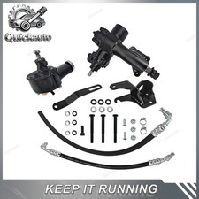 Power Steering Conversion Gear Box Kit For Chevy Bel Air 210 500 1955-1957 New picture