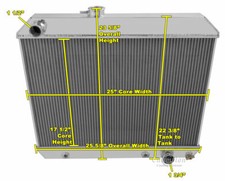 64 65 Pontiac GTO Champion 3 Row Alum Radiator CC1678 picture