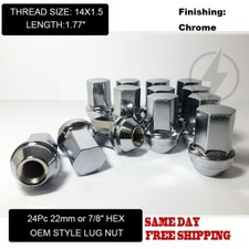 24pc Chrome Chevy Silverado OEM Factory 1.77