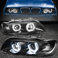 [LED U-HALO] FOR 2000-2003 BMW X5 E53 BLACK HOUSING PROJECTOR HEADLIGHT/LAMP SET picture