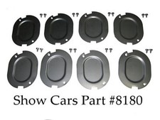 61 62 63 64 65 66 67 348 409 CHEVY IMPALA STAINLESS FLOOR TRUNK DRAIN HOLE COVER picture