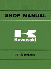 Kawasaki service manual 1974 & 1975 H1 500cc triple   picture