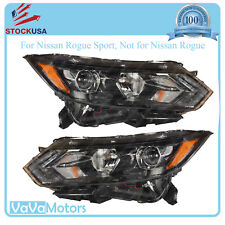 Fits 2020 2021 2022 Rogue Sport Halogen W/LED Projector Headlight Right Left 2pc picture