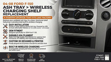 Charging Shelf   Ashtray replacement for 04 - 08 F150 Center Console style dash picture