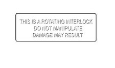 Mid-Late 1969  Corvette Decal Steering Column Interlock Warning picture