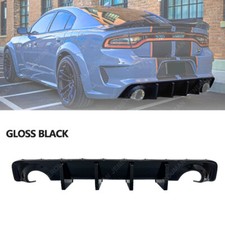 Widebody Only Glossy Black Rear Bumper Diffuser Lip For 2020-2023 Dodge Charger picture