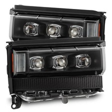 For 24-27 Toyota Land Cruiser Alpharex NOVA Black LED Projector Headlights Lamps picture