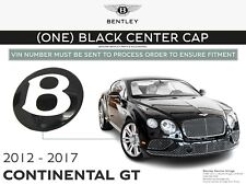 2012-2017 BENTLEY Continental GT CENTER CAP x 1 BLACK genuine OEM picture