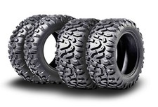 MCKINLEY UTV ATV Tires 26X8-14 & 26X10-14 6 Ply Full Set Super Mud Offroad X612 picture