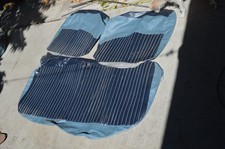 1955 Chevrolet Bel Air convertible Blue seat covers set with extras picture