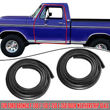 Rubber Door Seals Weatherstrip Pair Set Truck for 73-79 Ford F100 F150 F250 F350 picture