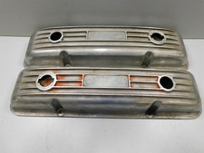 Ansen Chevrolet 283 327 350 SBC Aluminum Finned Valve Covers With Bowtie picture