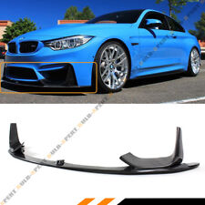 For 15-19 BMW M3 M4 Carbon Fiber 3pcs Front Bumper  Lip Spoiler W/ Splitters Kit picture