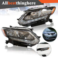 Pair FOR NISSAN ROUGE 14-16 PROJECTOR HEADLIGHTS LAMPS LIGHTS Clear Lens LH+RH picture