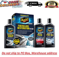 Meguiar's Marine/RV Fiberglass Restoration System,Boat Repair Kit Polish&Wax Set picture