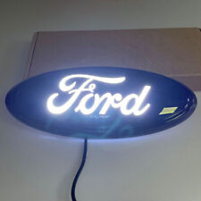 9 inch White LED Dynamic Light Emblem Oval Badge For Ford Truck F150 2005-2014 picture