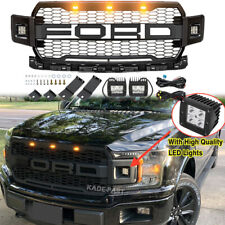 For 2018 2019 2020 Ford F150 Grill Raptor Style Front Bumper Grille Mesh w/LED picture