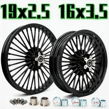 19x2.5 16x3.5 Fat Spoke Wheel for Harley Dyna Narrow Glide 00-05 Sportster 00-07 picture