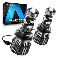 NOVSIGHT 2x H4 LED Headlight Bulbs High Low Beam 6500K 22000LM 120W Super Bright picture