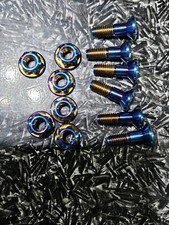 Titanium FR Sprocket Bolts + Nuts For DR-Z400 2005 / 2025. 12pcs  picture