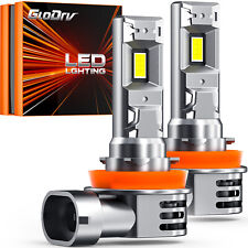 GloDrv H11 LED Headlight Bulbs Low Beam 60W 20000LM 6000K White Replace Halogen picture