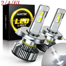 2/4/6X AUXITO H4/9003 LED Bulbs Headlight 30000LM Ultra Bright White Hi/Lo Beam picture