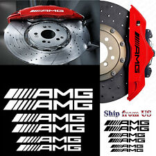 6x AMG Vehicle Brake Caliper Heat Resistant Decal Stickers For Race Sports Car picture