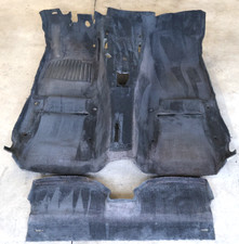 BMW OEM E30 87-92 Convertible Black Floor Carpet Set Front Rear Pair Set Cleaned picture