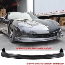 Fits 05-13 Chevrolet Corvette C6 Base ZRL Style Front Bumper Lip PU Unpainted picture