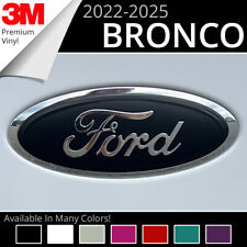 BocaDecals 2022-2025 Ford Bronco Rear Emblem Overlay Insert Decal (Set of 1) picture