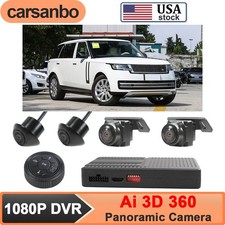 AI Smart Dashcam 360° Panoramic Car Camera System 4*Night Vision Universal Fit picture