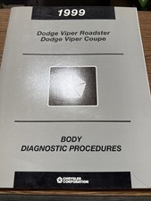 1999 DODGE VIPER COUPE ROADSTER BODY DIAGNOSTIC PROCEDURES MANUAL picture