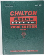 2006 Chilton Asian Mechanical Tune-up Shop Service Repair Manual Volume 1 or 2 picture