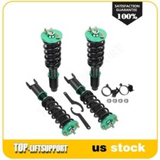 For 1993-2000 Honda Civic Coilovers Shocks Absorber Suspension Adj Height Green picture