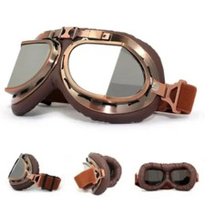 Retro Vintage Motorcycle Pilot Goggles Windproof UV Glasses picture