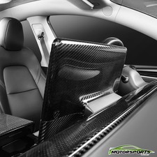 Fit 17-23 TESLA Model 3/Y Carbon Fiber 3K Display Shade Cover Black picture