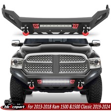 Off-road Front Bumper with Sensor Holes &LED Lights for Dodge Ram 1500 2013-2018 picture