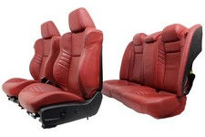 11-23 Dodge Charger SRT Seats, Demonic Red Laguna Leather OEM w/ Power Heat Cool picture