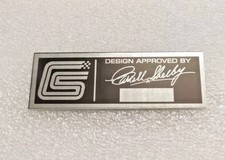 2X DATA PLATES DASHBOARD FITS TO VINTAGE CARROLL SHELBY | Fit For picture