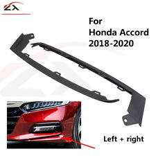 For 2018-2020 Honda Accord Front Black Headlight Eyelid Trim Strips picture