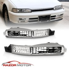 For 1992 1993 Honda Accord LX/DX/EX/10th Anniversary Clear Bumper Signal Lights picture