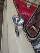 1961-1963 Buick Chrome Outside Rear View Mirror. Tri-Shield w/ Flat Gasket picture