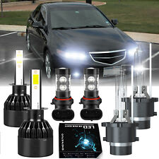 For Acura TSX 2004-2008 Combo HID&LED Headlights High Low + LED Fog Light Bulbs picture