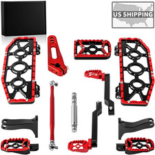 Aluminum Floorboards MX Footboards Kit For Harley Touring Street Road King Glide picture