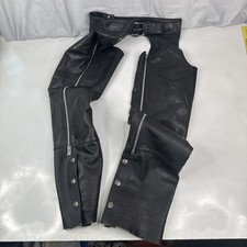 Women’s Small Harley Davidson Leather Chaps MADE IN USA picture