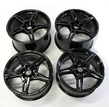 19x8.5 20x11 Chevy Corvette C8 OEM 14007 14008 Gloss Black  2020-2024 Staggered picture