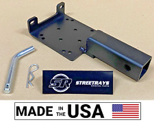 [SR] Universal Trailer Hitch Winch Mounting Plate w/ 2'' Receiver (Made in USA) picture