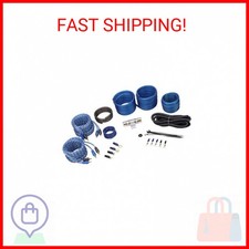 Rockville RWK82 8 Gauge 4 Chan Car Amp Wiring Installation Wire Kit (2) RCA's,Bl picture
